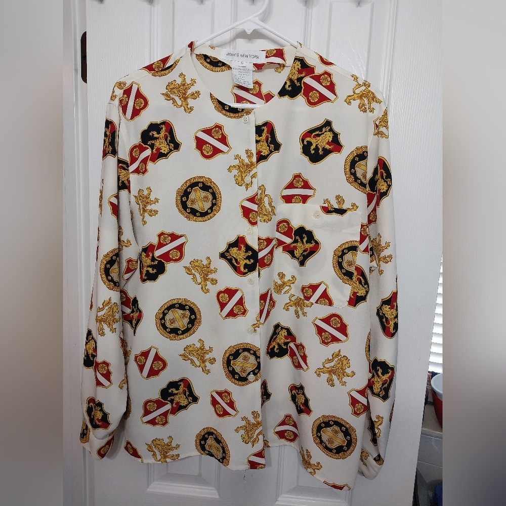 Women's Sz12 Long Sleeved Blouse